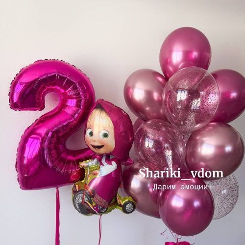 Сет на 2 года с фигурой Маша фуксия